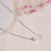 Picture of 925 Sterling Silver with Floating Freshwater Pearl Necklace