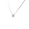 Picture of 5mm Moissanite 925 Sterling Silver Necklace For Women