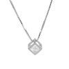 Picture of 925 Sterling Silver with Magic Cube with CZ Necklace 