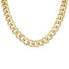 Picture of Rhodium Plated Diamond Cuban Chain Necklace 