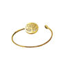 Picture of Silver Tone Anti-fatigue Health Magnetic Tree of Life Surgical Steel Cuff Bangle