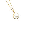 Picture of Round MOP  Pendant Steel Necklace