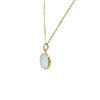 Picture of Round MOP  Pendant Steel Necklace