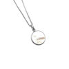 Picture of Round MOP  Pendant Steel Necklace