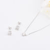 Picture of 5mm Moissanite 925 Sterling Silver Necklace For Women