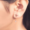 Picture of 925 Sterling Silver w/ CZ Flying Bird Earrings 