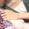 Picture of 925 Sterling Silver w/ Moissanite Red String Bracelet 