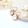 Picture of  Day & Night MOP Steel Earrings 