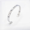 Picture of Steel with Bible Verse Blessing Cuff