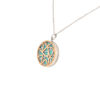 Picture of Gold Silver Tone Essential oil diffuser w/Anti-fatigue Health Magnetic Surgical Steel Pendant Necklace