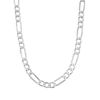 Picture of Silver Tone Steel Figaro Chain Necklace  