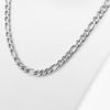 Picture of Silver Tone Steel Figaro Chain Necklace  