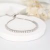 Picture of Moissanite Stone with S925 <br>Sterling Silver Sparking Slider Tennis Bracelet