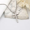 Picture of Moissanite Stone silver cross Necklace