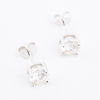 Picture of 925 Sterling Silver w/ Moissanite Stud Earrings (3mm/5mm)
