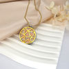 Picture of Gold Silver Tone Essential oil diffuser w/Anti-fatigue Health Magnetic Surgical Steel Pendant Necklace