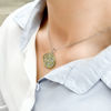 Picture of Silver Tone Anti-fatigue Health Magnetic Surgical Steel Pendant Necklace