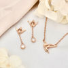 Picture of 925 Sterling Silver w/ CZ Flying Bird Necklace 