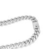 Picture of Rhodium Plated Diamond Cuban Chain Necklace 