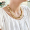 Picture of Rhodium Plated Diamond Cuban Chain Necklace 