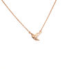 Picture of 925 Sterling Silver w/ CZ Flying Bird Necklace 