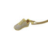 Picture of "Running for Dream" CZ Shoe Brass Necklace 