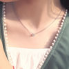 Picture of JM 925 Sterling Silver with Moissanite Stone Necklace