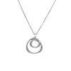 Picture of  Hammered Interlocking Ring Steel Necklace 
