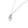 Picture of  Hammered Interlocking Ring Steel Necklace 