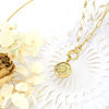 Picture of Filigree Flower with MOP and Pearl Statement Necklace