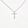 Picture of Dream Runner Tiny Cross Steel w/ Moissanite Necklace