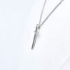 Picture of Dream Runner Tiny Cross Steel w/ Moissanite Necklace