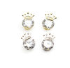 Picture of JM Faith Sterling Silver CZ Crown Stud