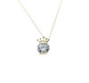 Picture of JM Faith Sterling Silver CZ Crown Necklace