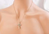 Picture of Tree of Life Filigree Cross Steel Necklace 