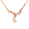 Picture of 925 Sterling Silver with CZ Bow Necklace 