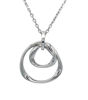 Picture of  Hammered Interlocking Ring Steel Necklace 