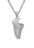 Picture of "Running for Dream" CZ Shoe Brass Necklace 