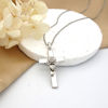 Picture of  Rose of Sharon Cross Brass Necklace 