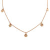 Picture of Round Hammer Charms Steel Necklace