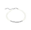 Picture of 925 Sterling Silver Free Style Beads w/ Freshwater Pearl Bracelet 