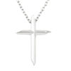 Picture of Dream Runner Tiny Cross Steel w/ Moissanite Necklace