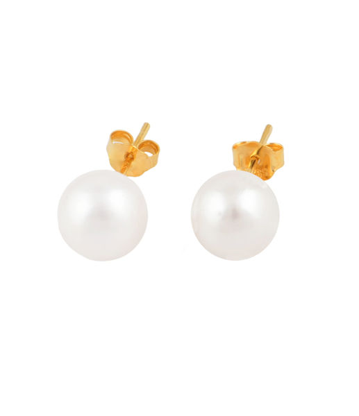 Picture of 925 Sterling Silver Classic Pearl Earrings (7 mm/9 mm)