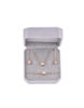 Picture of Rose gold tone CZ setting cubic moving set