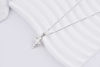 Picture of Tiny Diamond Cut Cross Sterling Silver Pendant Necklace