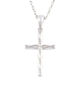 Picture of Diamond Cut Tiny Cross Pendant Necklace(925 Sterling Silver )