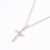 Picture of Diamond Cut Tiny Cross Pendant Necklace(925 Sterling Silver )