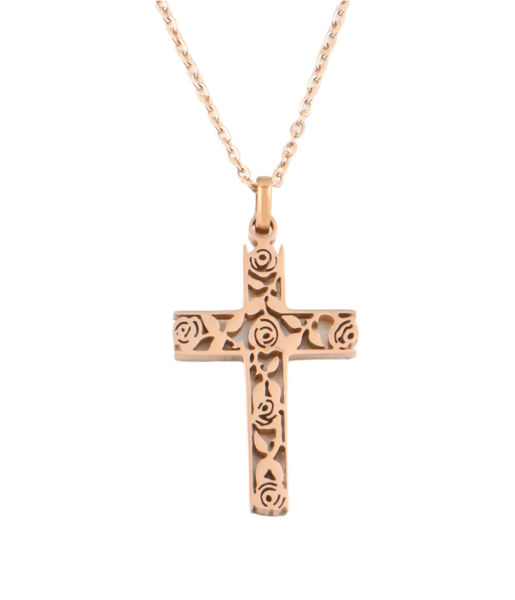 Picture of Rose Cross Necklace