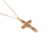 Picture of  Rose of Sharon Filigree Cross Steel Necklace 