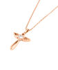 Picture of JM Angel Wings Cross with CZ Necklace